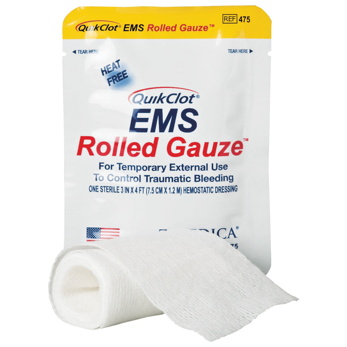 QuikClot EMS Rolled Gauze